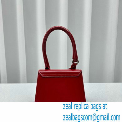 JACQUEMUS Le Chiquito moyen boucle BAG IN BOX LEATHER red 2024