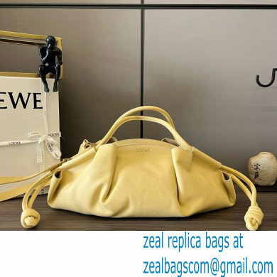 LOEWE Paseo bag in shiny nappa calfskin 062240 dark butter 2024