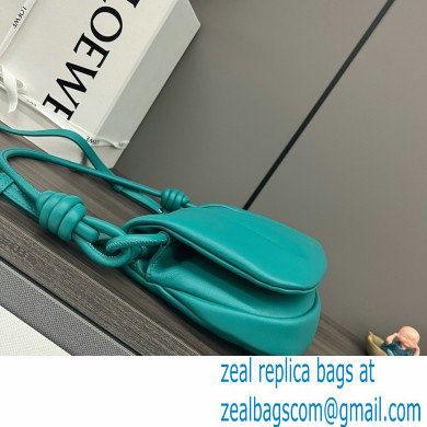 LOEWE Paseo satchel in shiny nappa calfskin emerald green 2024