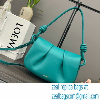 LOEWE Paseo satchel in shiny nappa calfskin emerald green 2024