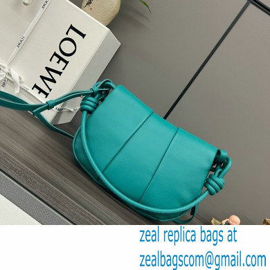 LOEWE Paseo satchel in shiny nappa calfskin emerald green 2024