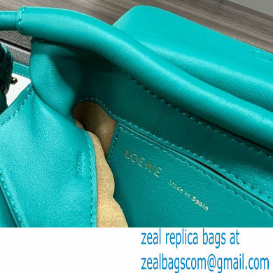 LOEWE Paseo satchel in shiny nappa calfskin emerald green 2024