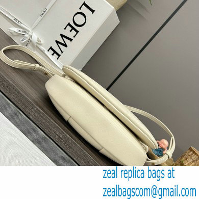 LOEWE Paseo satchel in shiny nappa calfskin white 2024