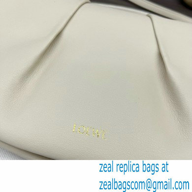 LOEWE Paseo satchel in shiny nappa calfskin white 2024