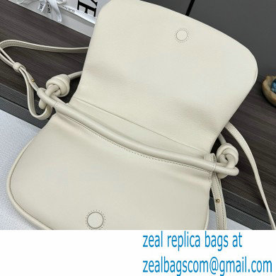 LOEWE Paseo satchel in shiny nappa calfskin white 2024