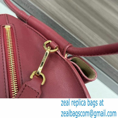 LOEWE Small Paseo bag in shiny nappa calfskin burgundy 2024