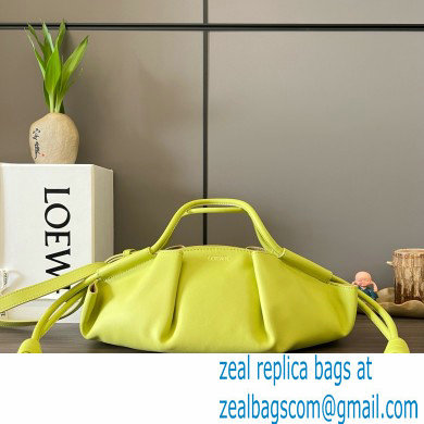 LOEWE Small Paseo bag in shiny nappa calfskin lemon yellow 2024