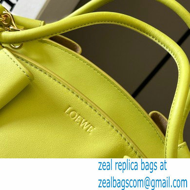 LOEWE Small Paseo bag in shiny nappa calfskin lemon yellow 2024