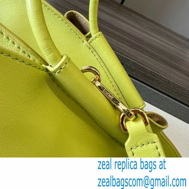 LOEWE Small Paseo bag in shiny nappa calfskin lemon yellow 2024