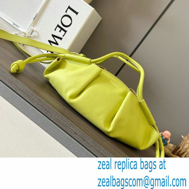 LOEWE Small Paseo bag in shiny nappa calfskin lemon yellow 2024