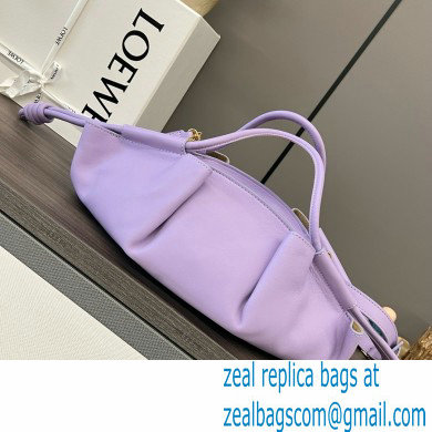 LOEWE Small Paseo bag in shiny nappa calfskin purple 2024