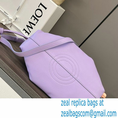 LOEWE Small Paseo bag in shiny nappa calfskin purple 2024