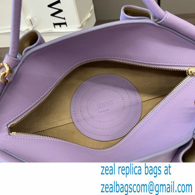 LOEWE Small Paseo bag in shiny nappa calfskin purple 2024