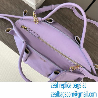 LOEWE Small Paseo bag in shiny nappa calfskin purple 2024