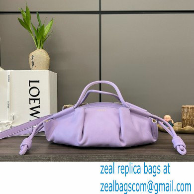 LOEWE Small Paseo bag in shiny nappa calfskin purple 2024