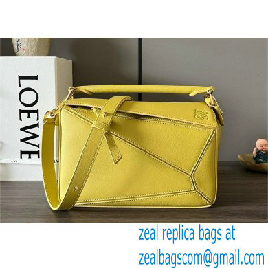 LOEWE Small Puzzle bag in classic calfskin Bright Ochre 2024