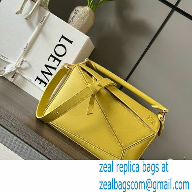 LOEWE Small Puzzle bag in classic calfskin Bright Ochre 2024