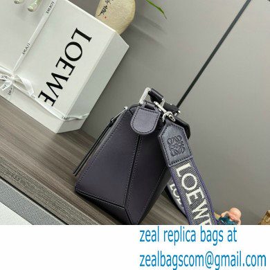 LOEWE Small Puzzle bag in satin calfskin dark purple 2024