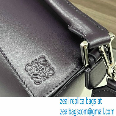 LOEWE Small Puzzle bag in satin calfskin dark purple 2024