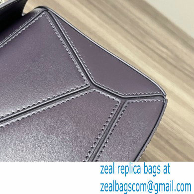 LOEWE Small Puzzle bag in satin calfskin dark purple 2024