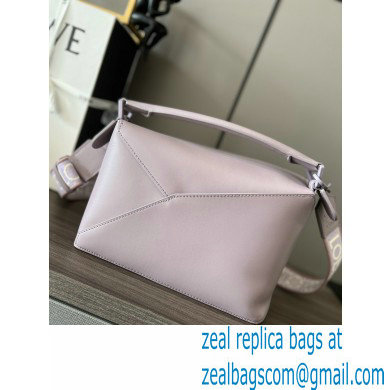 LOEWE Small Puzzle bag in satin calfskin lavender 2024