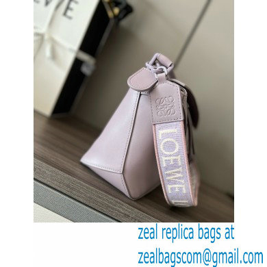 LOEWE Small Puzzle bag in satin calfskin lavender 2024