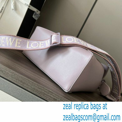 LOEWE Small Puzzle bag in satin calfskin lavender 2024