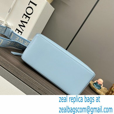 LOEWE Small Puzzle bag in satin calfskin sky blue 2024