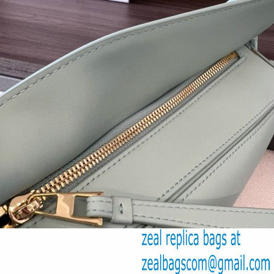 LOEWE Small Puzzle bag in satin calfskin sky blue 2024