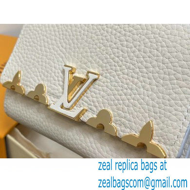 LOUIS VUITTON Capucines Compact Wallet WHITE 2024