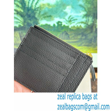 Loewe Large coin cardholder in soft grained calfskin Black