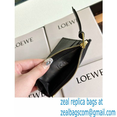 Loewe Large coin cardholder in soft grained calfskin Black