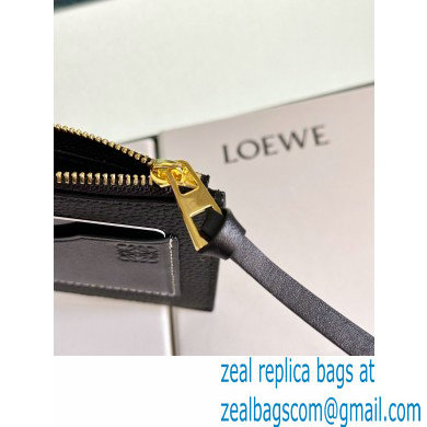 Loewe Large coin cardholder in soft grained calfskin Black