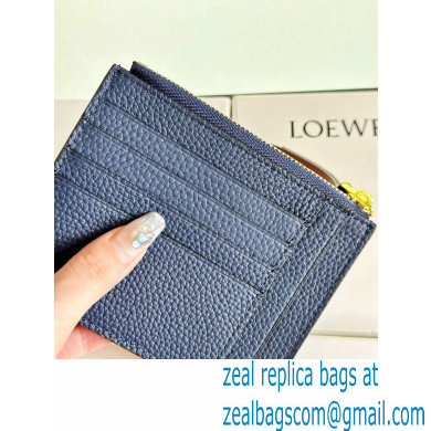 Loewe Large coin cardholder in soft grained calfskin Blue