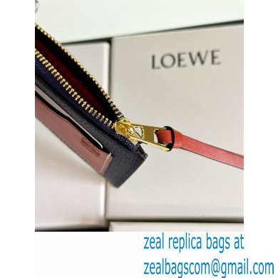 Loewe Large coin cardholder in soft grained calfskin Blue