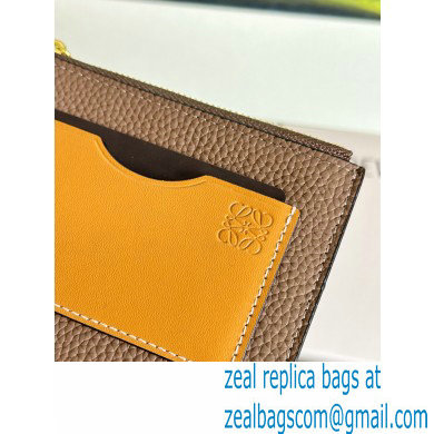 Loewe Large coin cardholder in soft grained calfskin Camel