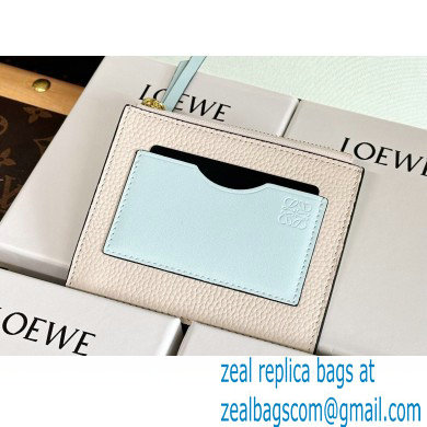 Loewe Large coin cardholder in soft grained calfskin Creamy