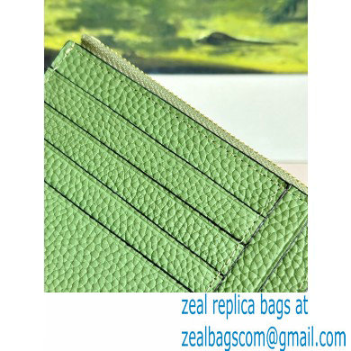 Loewe Large coin cardholder in soft grained calfskin Green