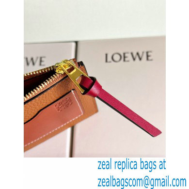 Loewe Large coin cardholder in soft grained calfskin Khaki