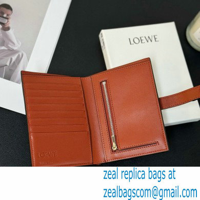 Loewe Medium vertical wallet in soft grained calfskin Blue