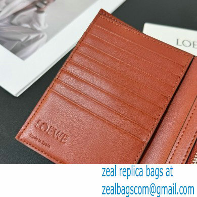 Loewe Medium vertical wallet in soft grained calfskin Blue