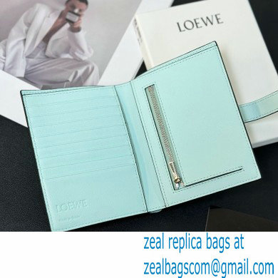 Loewe Medium vertical wallet in soft grained calfskin Creamy