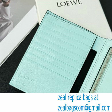 Loewe Medium vertical wallet in soft grained calfskin Creamy