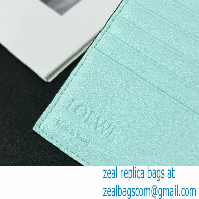 Loewe Medium vertical wallet in soft grained calfskin Creamy