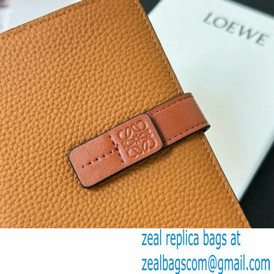 Loewe Medium vertical wallet in soft grained calfskin Khaki