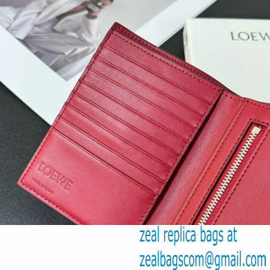 Loewe Medium vertical wallet in soft grained calfskin Khaki