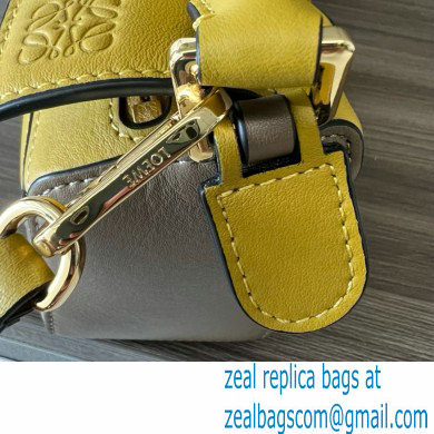 Loewe Mini Puzzle bag in classic calfskin Ochre/Soft White 2024