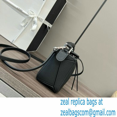 Loewe Mini Puzzle bag in classic calfskin black 2024