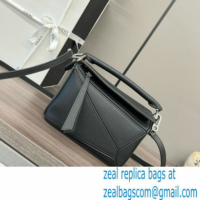 Loewe Mini Puzzle bag in classic calfskin black 2024