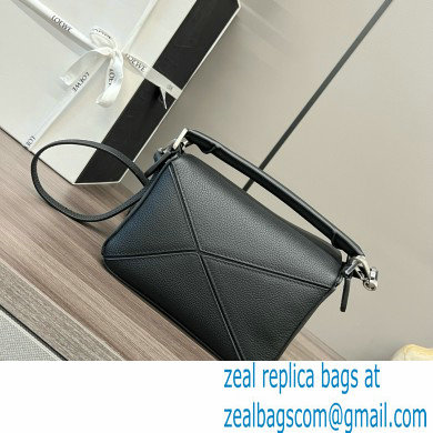 Loewe Mini Puzzle bag in classic calfskin black 2024